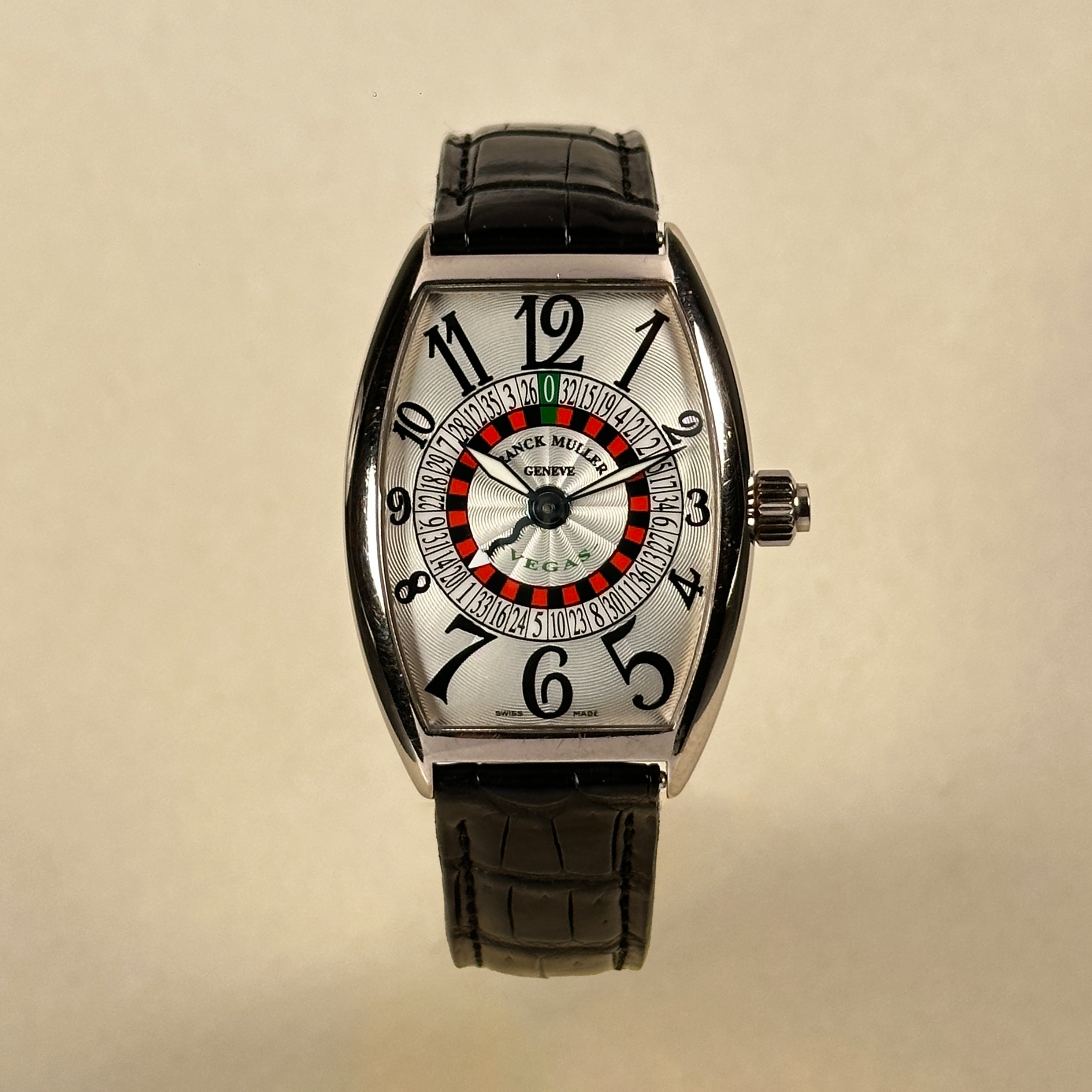 Franck Muller 5850 VEGAS in White Gold – Mechanical Roulette Complication